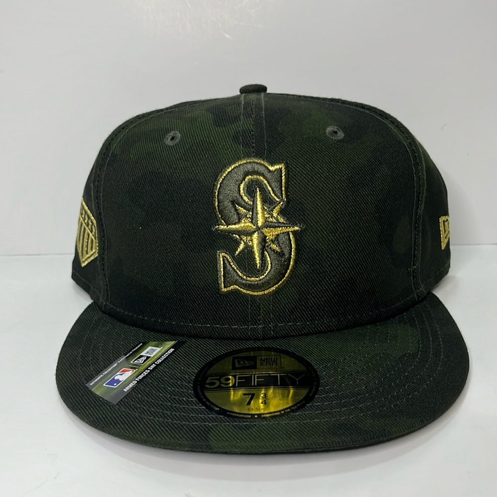 Seattle Mariners New Era MLB Armed Forces Day On-Field Low Profile 59FIFTY Hat